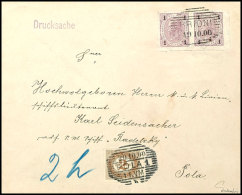 1899, 1 H. Franz Joseph, Ungezähnt, Waager. Paar Auf Drucksachen-Brief Von "BRION" 19.10.00" Aus Bekannter... - Autres & Non Classés