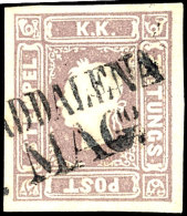 1859, 1,05 Kr. Lila Zeitungsmarke, Allseits Gut Gerandet Mit Venetien Teilstempel  "S.M. MADDALENA", Tadellos,... - Other & Unclassified