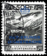 50 Rp. Mit Aufdruck, Gez. L 11½, Gestempelt "VADUZ .. .32", Tadellose Erhaltung, Mi. 280.-, Katalog: 6B... - Otros & Sin Clasificación