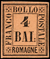 4 Baj. Schwarz Auf Rotbraun, Allseits Breitrandig, Farbfrisch, Ungebraucht, Gepr. Bühler, Mi. 600,-., Katalog:... - Romagna