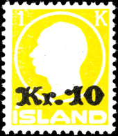 1924, 10 Kr. Auf 1 K. Tadellos Postfrisch, Sign. Z(umstein), Mi. 900,-, Katalog: 111 **1924, 10 Kr. On 1 K. In... - Otros & Sin Clasificación