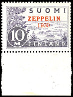 10 M. Zeppelin, Tadellos Postfrisch, Vom Unterrand, Gepr. Försterling, Katalog: 161 **10 M. Zeppelin, In... - Autres & Non Classés