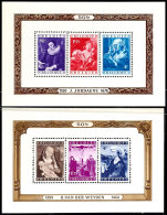 Gemäldeblocks 1949, Je Postfrisch, Mi. 360,-, Katalog: Bl.21/22 **Gemäldeblocks 1949, Always Mint... - Otros & Sin Clasificación