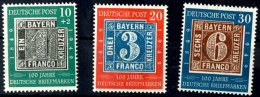 10 Pfg Bis 30 Pfg "100 Jahre Deutsche Briefmarken", Kompletter Satz Zu 3 Werten, Tadellos Postfrisch, Mi. 100.-,... - Otros & Sin Clasificación