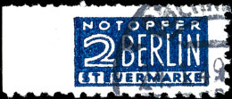 2 Pfg. Mit Postmeisterzähnung Oberndorf  L 10 1/4, Randstück, Links Ungezähnt, Gestempelt, Oben... - Other & Unclassified