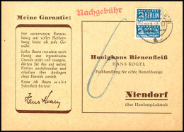 1952, 2  Pfg. Gezähnt Im Senkrechten Paar Als Versuchte Freigebühr Auf Drucksachenkarte Aus KAMEN 29.2.... - Otros & Sin Clasificación