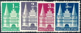 1 DM - 5 DM Bauten, Type II, Tadellos Postfrisch, Mi. 500,-, Katalog: 97/100IIwg **1 DM - 5 DM Buildings, Type... - Other & Unclassified