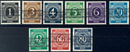 1 Pf. - 80 Pf. Bandaufdruck, Tadellos Postfrisch, Gepr. Schlegel BPP, Mi. 600,-, Katalog: I/I-IX/I **1 Pf. - 80... - Other & Unclassified