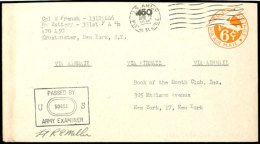 1945, APO-Luftp-GSU  Mit Stempel "APO 450 12.MAR.1945" Und Zensurstempel Nach New York, Die Amerikanische Einheit... - Otros & Sin Clasificación