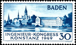 30 Pf. Konstanz, II. Auflage, Postfrisch, Mi. 650,-, Katalog: 46II **30 Pf. Constance, II. Issue, Mint Never... - Other & Unclassified