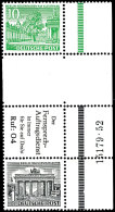 Bauten Zusammendruck SZ6 Mit Rechtem Seitenrand Und Vollständiger HAN 15179.52, Tadellos Postfrisch (ein... - Other & Unclassified