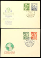 Philharmonie Und Tag D. Marke Je A. Tadellosem FDC Ohne Anschrift, Katalog: 72/73,80/81 FDCPhilharmonic And Day... - Otros & Sin Clasificación