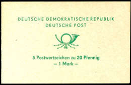 Sondermarkenheftchen 1 Mark, Posthorn Grün, Mit Fünf Werten 20 Pfg Pariser Kommune, Tadellos Postfrisch,... - Autres & Non Classés