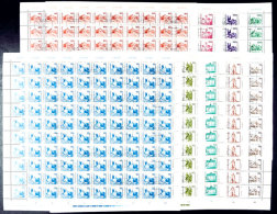 10 Bis 500 Pfg Bauwerke Und Denkmäler, Kompletter Bogensatz, Tadellos Mit Versandstellenstempel BERLIN 2.7.90,... - Autres & Non Classés