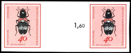 10-40 Pfg Käfer Komplett Als Geschnittene Phasendrucke In Waagerechten Paaren Mit Zwischensteg, Tadellos... - Autres & Non Classés