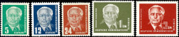 1952, "Pieck" Kpl. Tadellos Postfrisch Ohne Gummibüge, 2 DM Gepr. Weigelt BPP, Mi. 120,-, Katalog: 322/26... - Otros & Sin Clasificación