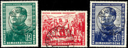 1951, "Dt.-Chin. Freundschaft" Kpl. Mit Vollen BERLIN-Stempeln, Wobei Die 12 Und 50 Pf. Je Mit Zentr. Stpl. BERLIN... - Otros & Sin Clasificación