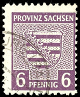 6 Pfg In B-Farbe, Gez. L 11 (Naumburg), Tadellos Gestempelt., Gepr. Ströh BPP, Mi. 270.-, Katalog: 69XBb... - Other & Unclassified