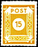 15 Pf. Gelbocker, Loschwitz-Durchstich, Tadellos Postfrisch, Gepr. Ströh BPP, Mi. 600.-, Katalog: 47Gb... - Other & Unclassified