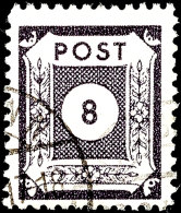 8 Pf. Schwarzviolett, Gez. Coswig DIII, Tadellos Gestempelt, Gepr. Ströh BPP, Mi. 500.-, Katalog: 44DIIIb... - Other & Unclassified