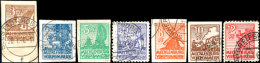 1946, Kpl. Satz Auf Weissem Papier, Tadellos, Jeder Wert Gepr. Kramp BPP, Mi. 400,-, Katalog: 29/36 X O1946,... - Other & Unclassified