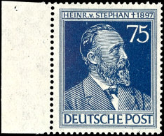 75 Pfg "50. Todestag Heinrich Von Stephan", Plattenfehler I, Tadellos Postfrisch, Mi. 80.-, Katalog: 964I **75... - Other & Unclassified