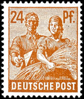 24 Pfg. Arbeiter Dunkelgelbbraun, Postfrisch, Pracht, Signiert Hohmann/ARGE, Katalog: 951c **24 Pfg. Worker... - Other & Unclassified