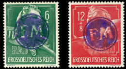 RAD Mit Petschaftsaufdruck, Postfrisch, Sign. Sturm, Katalog: DR894/95 **Bicycle With Seal Overprint, Mint... - Fredersdorf-Vogelsdorf