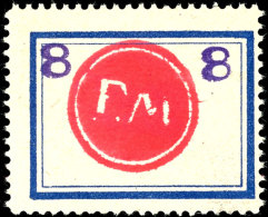 5 Pf. - XII Pf. Gebührenzettel, Mi. SP 156 Kleiner Gummifehler, Postfrisch, Sign. Engel/Sturm, Selten!, Mi.... - Fredersdorf-Vogelsdorf