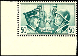 50 C. Hitler/Mussolini "Zwei Völker Ein Krieg", Tadellos Postfrisch, Sehr Seltene Marke Und Erst Seit Der 46.... - Other & Unclassified