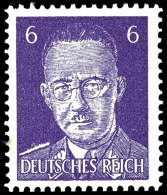 6 Pfg Himmler, Eng Schraffiert, Postfrisch, Gepr. Dr. Bohne GPSY, Mi. 1.200,-, Katalog: 28II **6 Pfg Himmler,... - Other & Unclassified