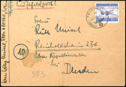 Inselpost Kreta Marke Gezähnt Mit Normstempel "d 6.11.44" Auf Feldpostbrief Mit Absenderangabe Mit... - Other & Unclassified