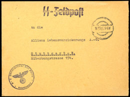 Absender- Und Briefstpl. "SS- U Polizeigericht XIII Posen" Auf Feldpostbrief Mit Tarnstpl. Vom 15.10.41 Sowie Mit... - Autres & Non Classés