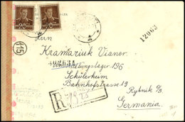 R-Brief Aus Cernauti In Der Bukowina In Rumänien Vom 30.4.42 Mit Frankatur über Insgesamt 40 Lei Sowie... - Other & Unclassified