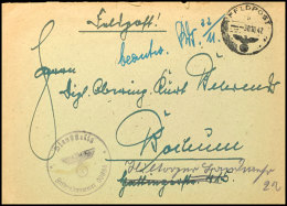 1942, SS-Feldpostbrief Mit Normstempel "b 30.10.42" Sowie Briefstempel Und Absender-Vermerk Mit Feldpostnummer... - Otros & Sin Clasificación