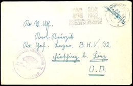 1941, "NATIONALSOZ. KRAFFAHRER-KORPS REGENSBURG...", Briefstempel Klar Auf Feldpostbrief Vom 25.5. Mit... - Otros & Sin Clasificación