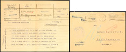 Kriegsmarine 1937, Funktelegramm "MaPriFu" Ab Linienschiff "Schlesien" über Küstenfunkstelle Kielradio An... - Other & Unclassified
