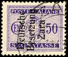 50 C Violett Mit Aufdruck In Type II Tadellos Gestempelt, Gepr. Krischke, Mi. 120.-, Katalog: 7II O50 C Violet... - Altri & Non Classificati