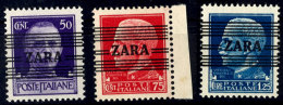 50 C. Bis 1,25 Lire Freimarken Mit  Aufdruck "Zara", Tadellos Postfrisch, Gepr. Krischke BPP, Mi. 150.-, Katalog:... - Occ. Allemande: Zara