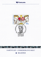 Czech Republic - 2017 - 725th Birthday Anniversary Of Eliska Premyslovna - Numbered Commemorative Sheet With Hologram - Covers & Documents