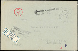 1944, Einschreiben-Brief Aus LAIBACH 30.12. Mit Barfrankatur (schwarzer L2) Und OKW-Zensur Nach Harberg,  Umschlag... - Otros & Sin Clasificación