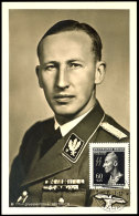 60 H. Heydrich Mit Stempel PRAG 4.VI.43 Auf Maximum-Karte "SS-Obergruppenführer Heydrich" In Tadelloser... - Boehmen Und Maehren