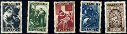 8 Fr. Bis 50 Fr. "Volkshilfe 1949", Kompletter Satz Zu 5 Werten, Tadellos Postfrisch, Mi. 110.-, Katalog: 267/71... - Other & Unclassified