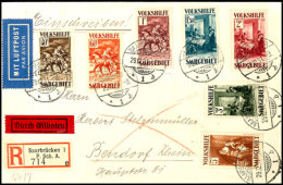 40 Cent Bis 5 Fr. "Volkshilfe 1931 - Gemälde (IV), Kompletter Satz Auf R-Eilboten-Luftpostbrief Von... - Other & Unclassified