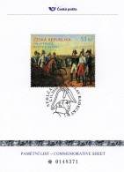 Czech Republic - 2016 - Vaclav Radecky - 200 Years Of Battle Near Leipzig (Lipsko) - Commemorative Sheet With Hologram - Storia Postale