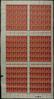 8 Mark Auf 30 C., Kpl. Bogen (am Oberen Senkr. Zwischensteg Fast Kpl. Durchtrennt), Postfrisch, Mi. Für 15... - Memel (Klaïpeda) 1923