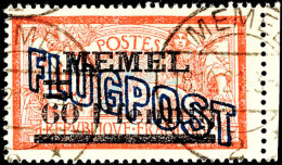 60 Pf Auf 40 C In Abart III Tadellos Gestempelt, Tiefst Gepr. Klein BPP, Mi. 420.-, Katalog: 41III O60 Pf On 40... - Memel (Klaipeda) 1923