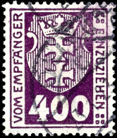 400 Pfennig Portomarke, Wz. 3Y (liegende Maschen), Zeitgerecht Entwertet "Oliva C 23.1.23", Tadellos Erhalten, Echt... - Other & Unclassified