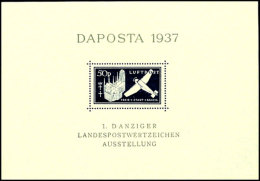 Blockausgabe "Daposta" Mit Plattenfehler III Tadellos Postfrisch, Gepr. Dr. Oechsner BPP, Mi. 300.-, Katalog:... - Other & Unclassified