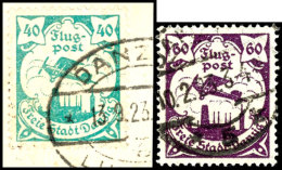 40 Pfg  Bis 20 Mark Flugpostmarken 1923, Kompletter Satz  Zu 7 Werten, Jede Marke Zeitgerecht Entwertet, Signiert... - Other & Unclassified
